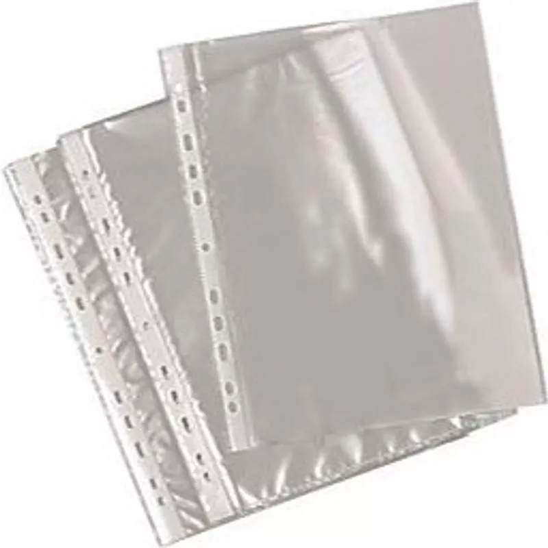 100 clear punched pockets a4 (#126221)