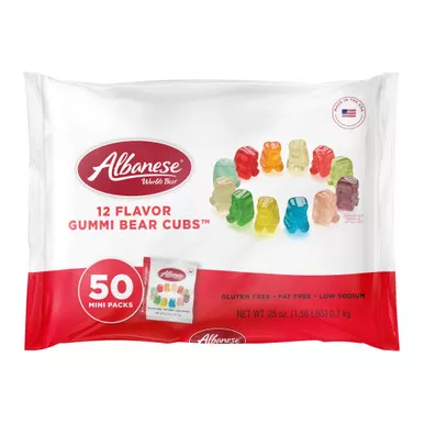 12 Flavor Gummi Bear Cubs™ Multipack - 0.5 oz Fun Size 50 Count Bag