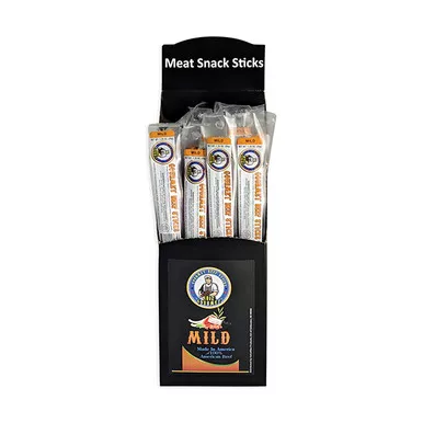 1812 Gourmet Beef Snack Sticks - Mild - 24ct Display Box
