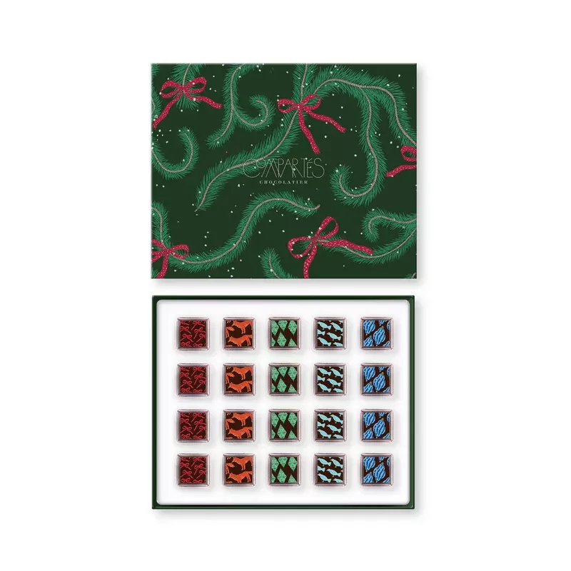 20 piece holiday chocolate truffles gift box