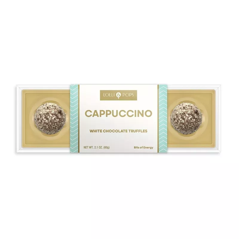 4 pc cappuccino white chocolate truffles