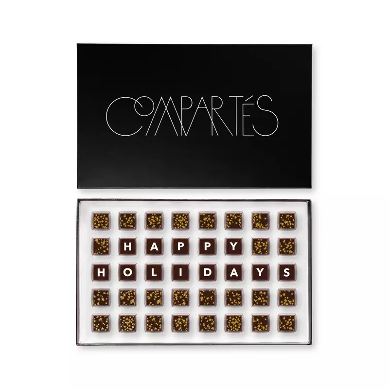 40 piece happy holidays chocolate gift box assortment