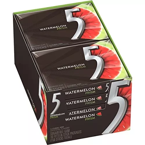 5 Gum 5 Prism Watermelon 10 Per Box