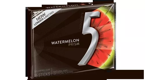 5 Gum Watermelon Prism (10 Packs Per Box)