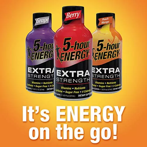 5 Hour Energy Extra Grape Hour 1.93 fl oz (Pack of 12)
