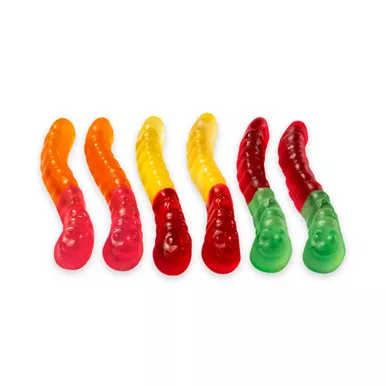 5 Natural Flavor Mini Gummi Worms