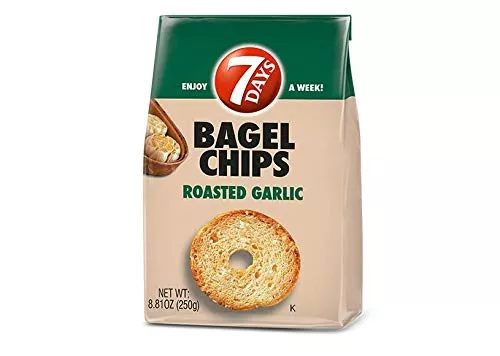 7 Days Chips Roasted Garlic 3.1 oz (Pack of 12)