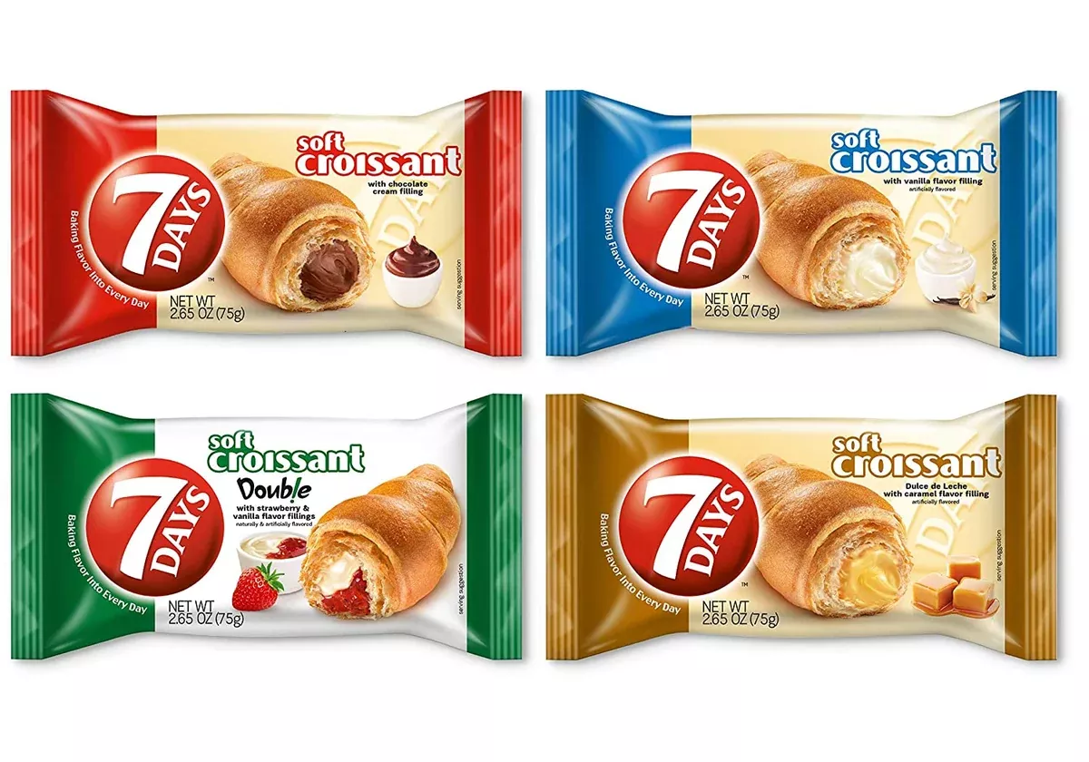7 Days Soft Croissant Variety Pack (Pack of 24)