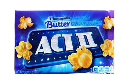 ACT II POPCORN BUTTER 18CT Act II Butter 3 Micro 18 Per Box
