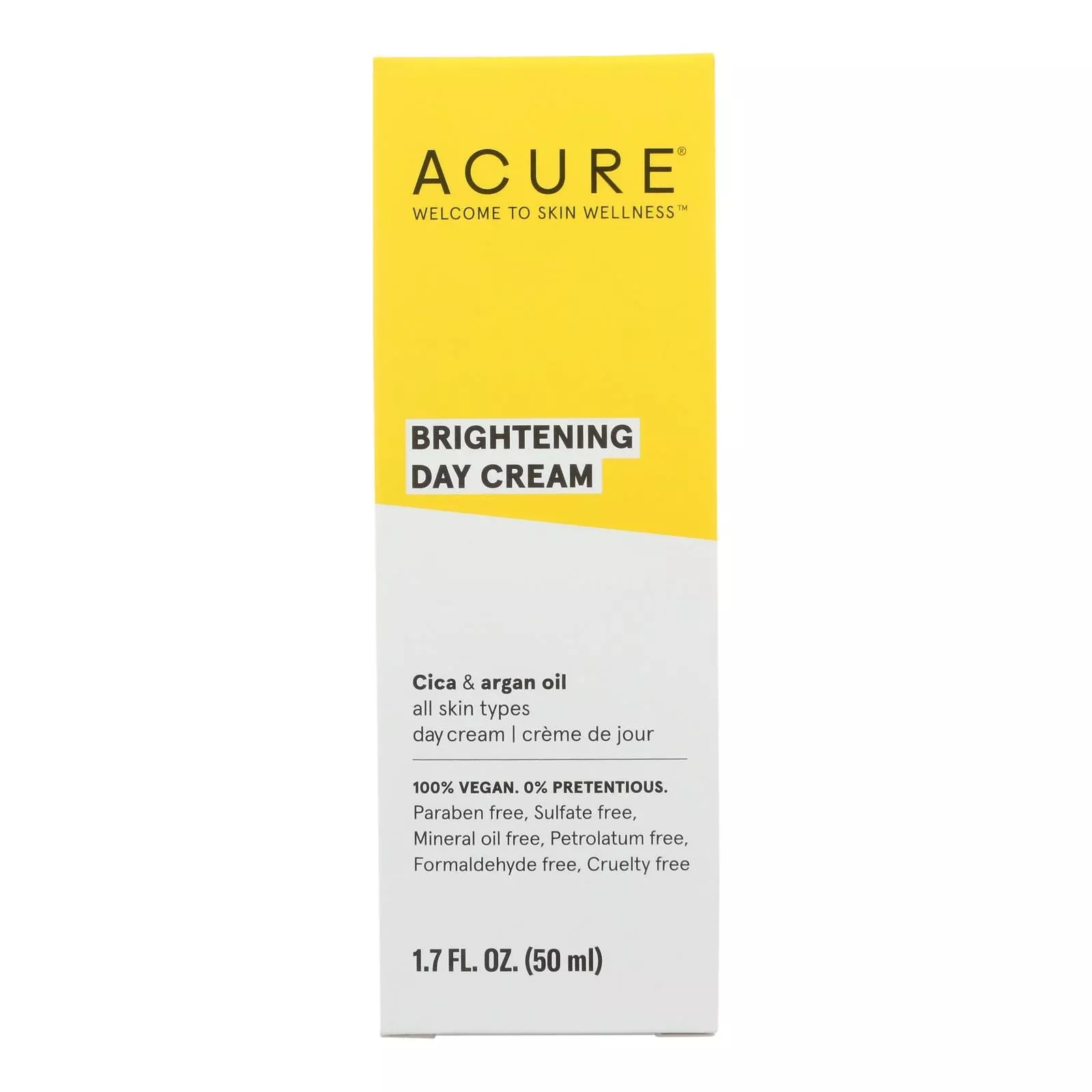 Acure - Day Cream - Gotu Kola Extract and Chlorella - 1.75 FL Ounce.