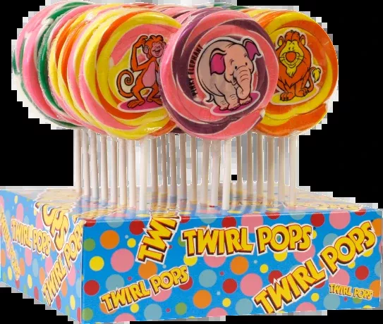 Adams and Brooks Comic Animal Assorted Lollipop 1.5 oz.