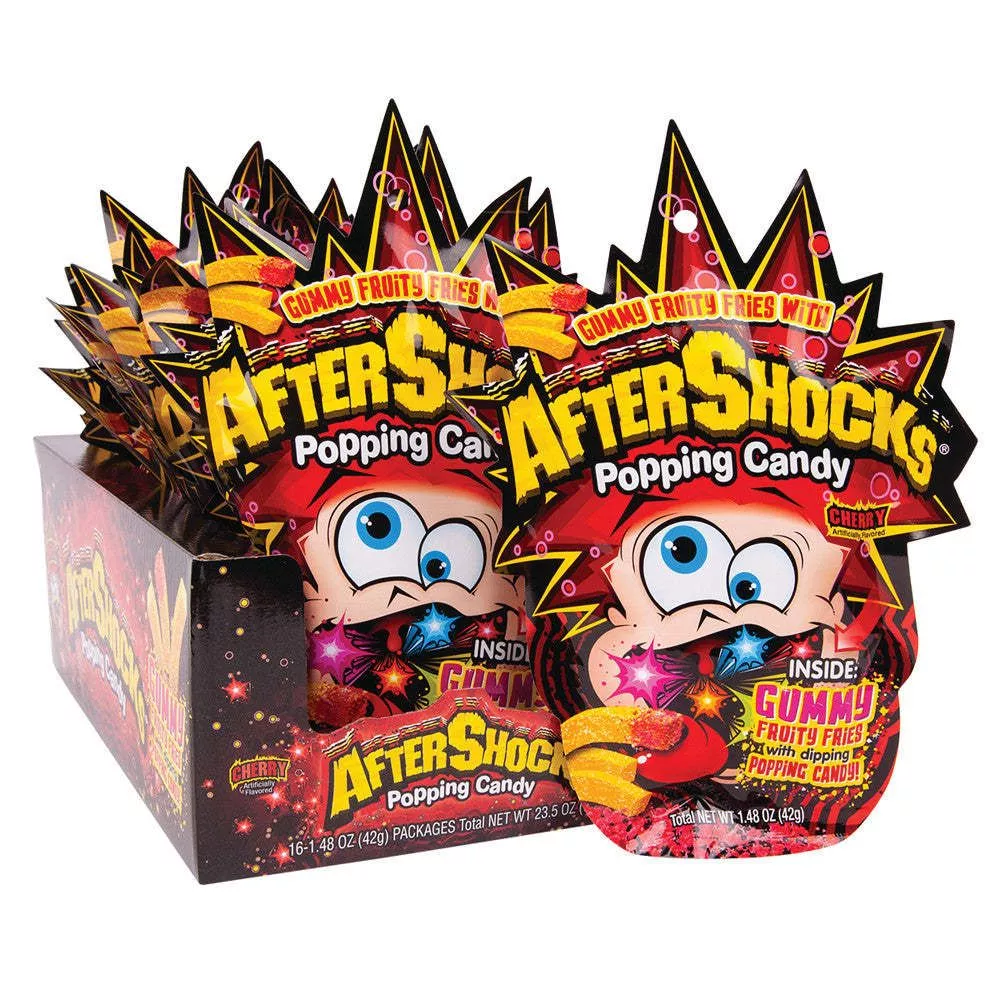 AfterShocks Popping Cherry Gummy Fries 1.48oz
