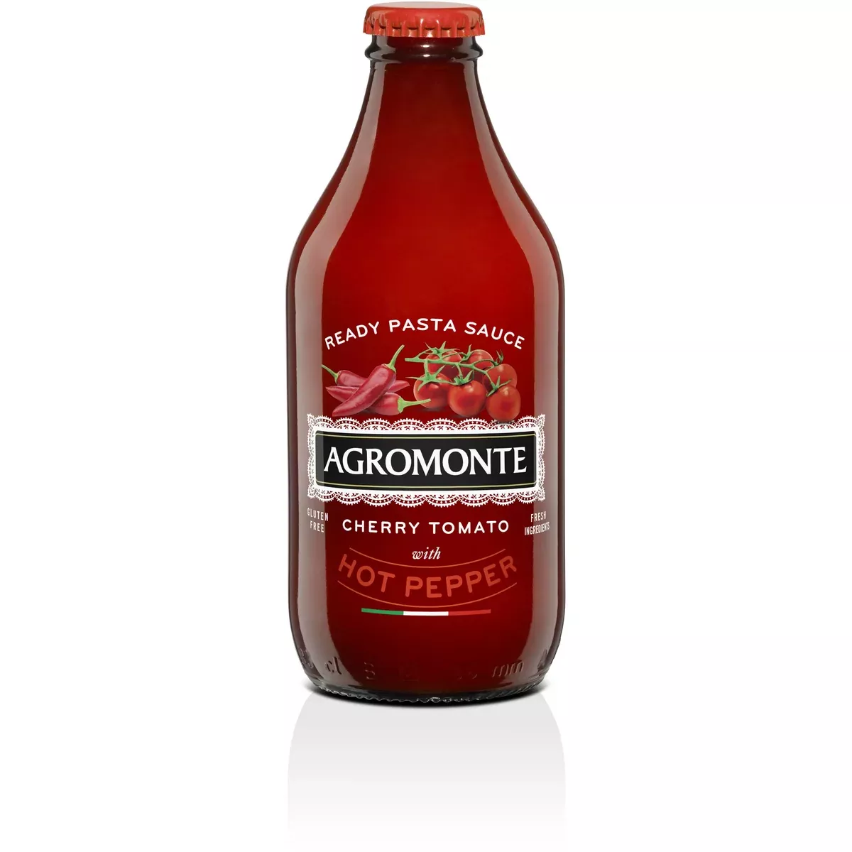 Agromonte Cherry Tomato Puree with Hot Pepper, 11.64 oz | 330g