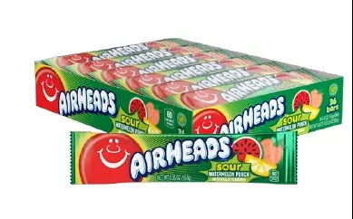 Airheads Sour Watermelon Peach Boxes 36ct