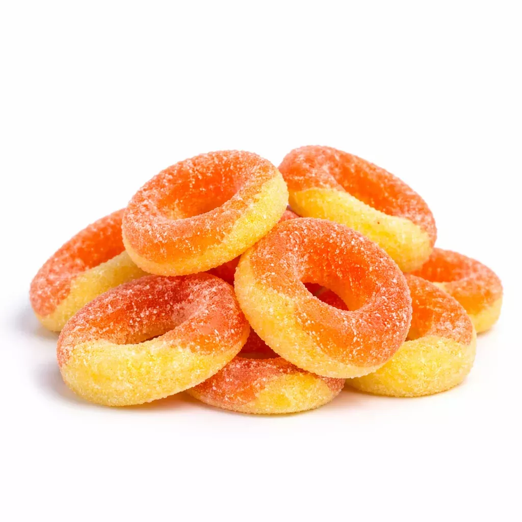 Albanese Gummi – Peach Rings – 4.5 lb