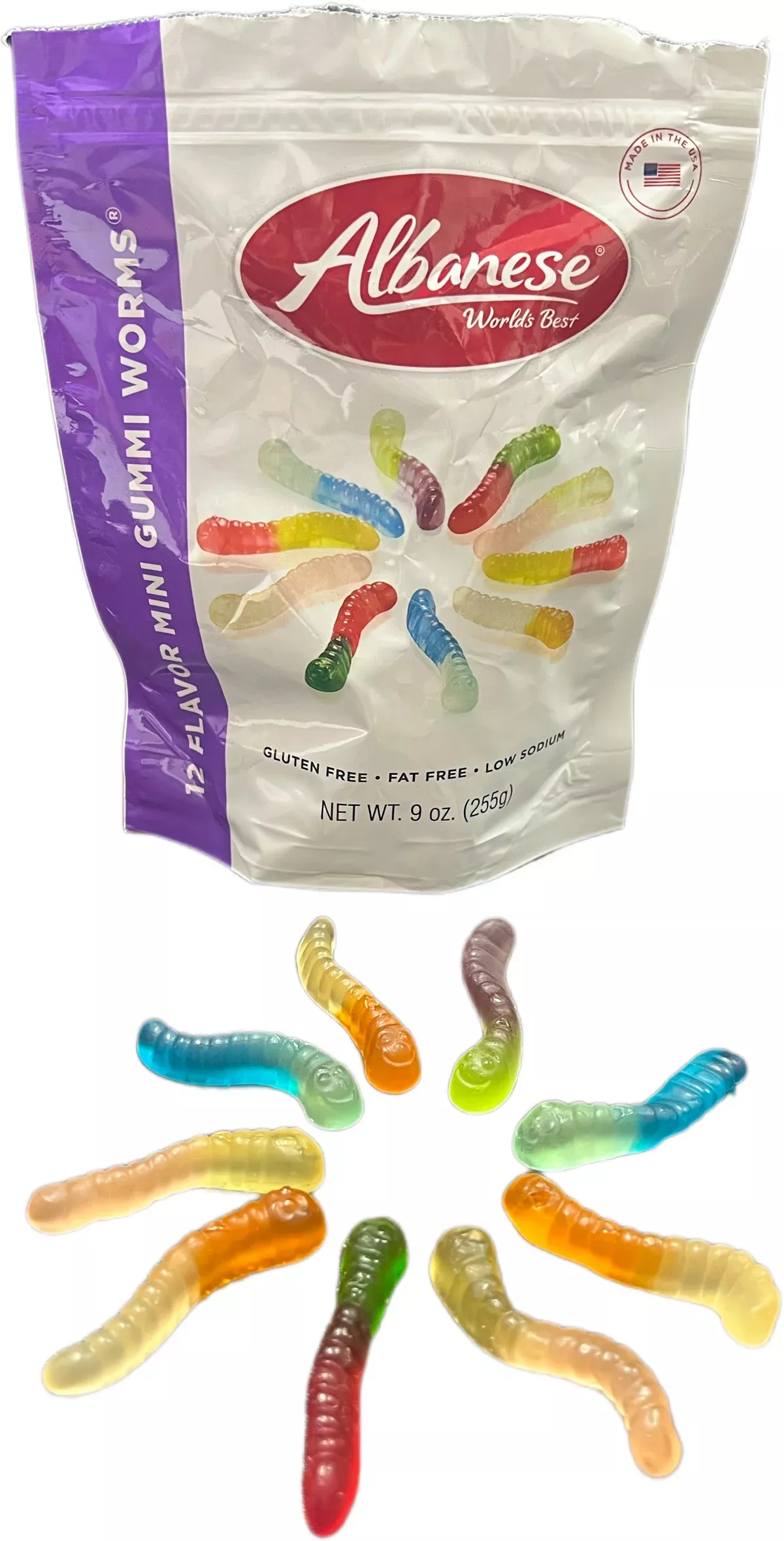 Albanese Gummi Worms 8oz 12 Flavor Mini