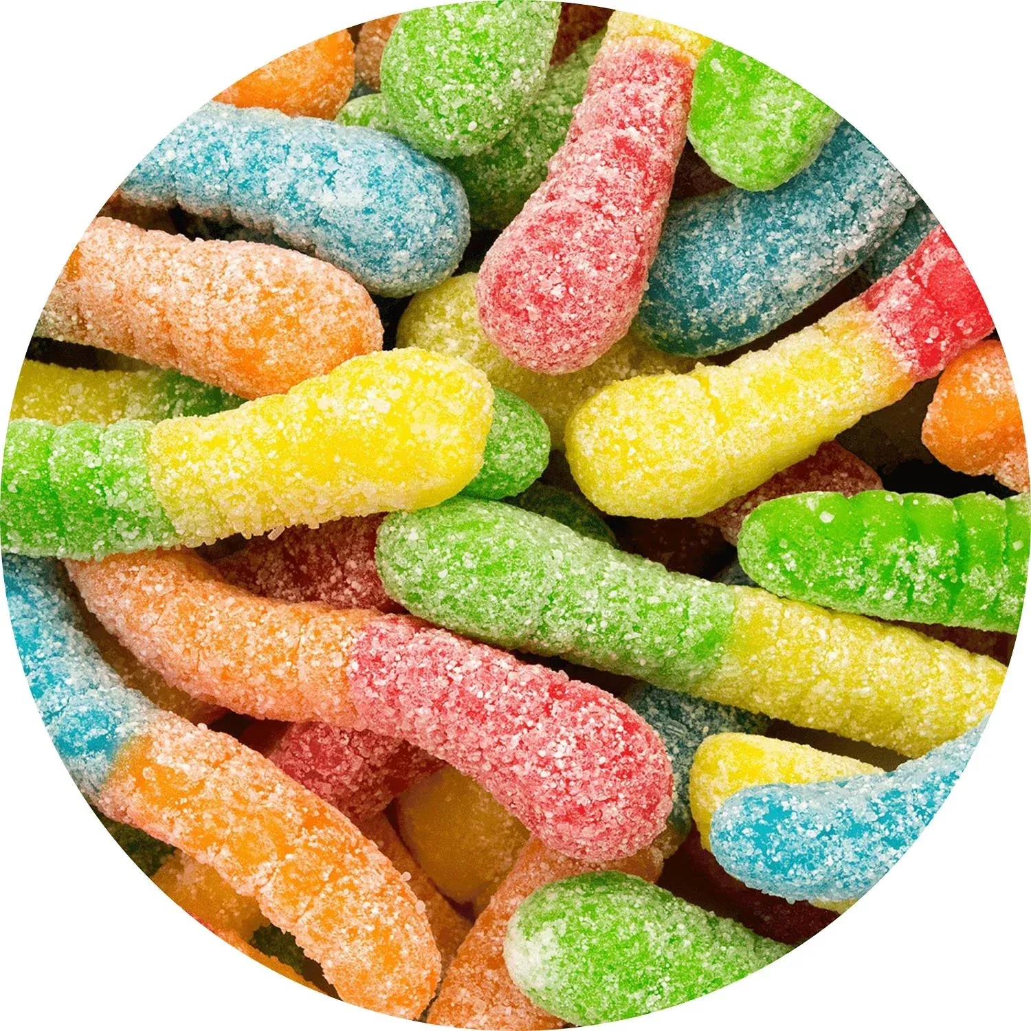 Albanese Neon Mini Sour Gummy Worms | 4.5lb, Bag