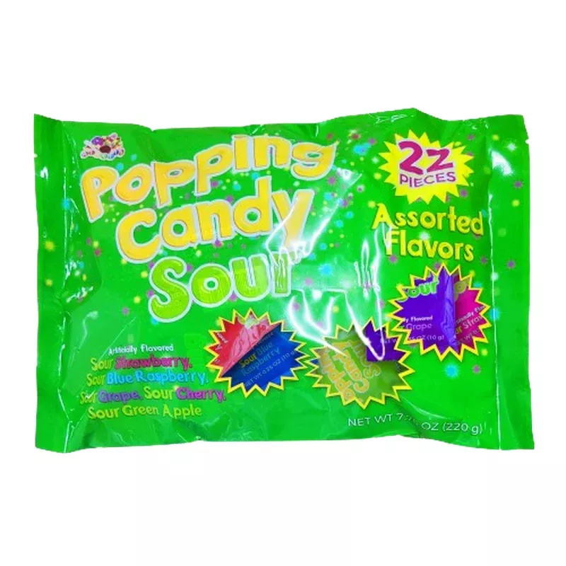 Albert's Popping Candy Sour Assorted Flavor 22 Count Bag
