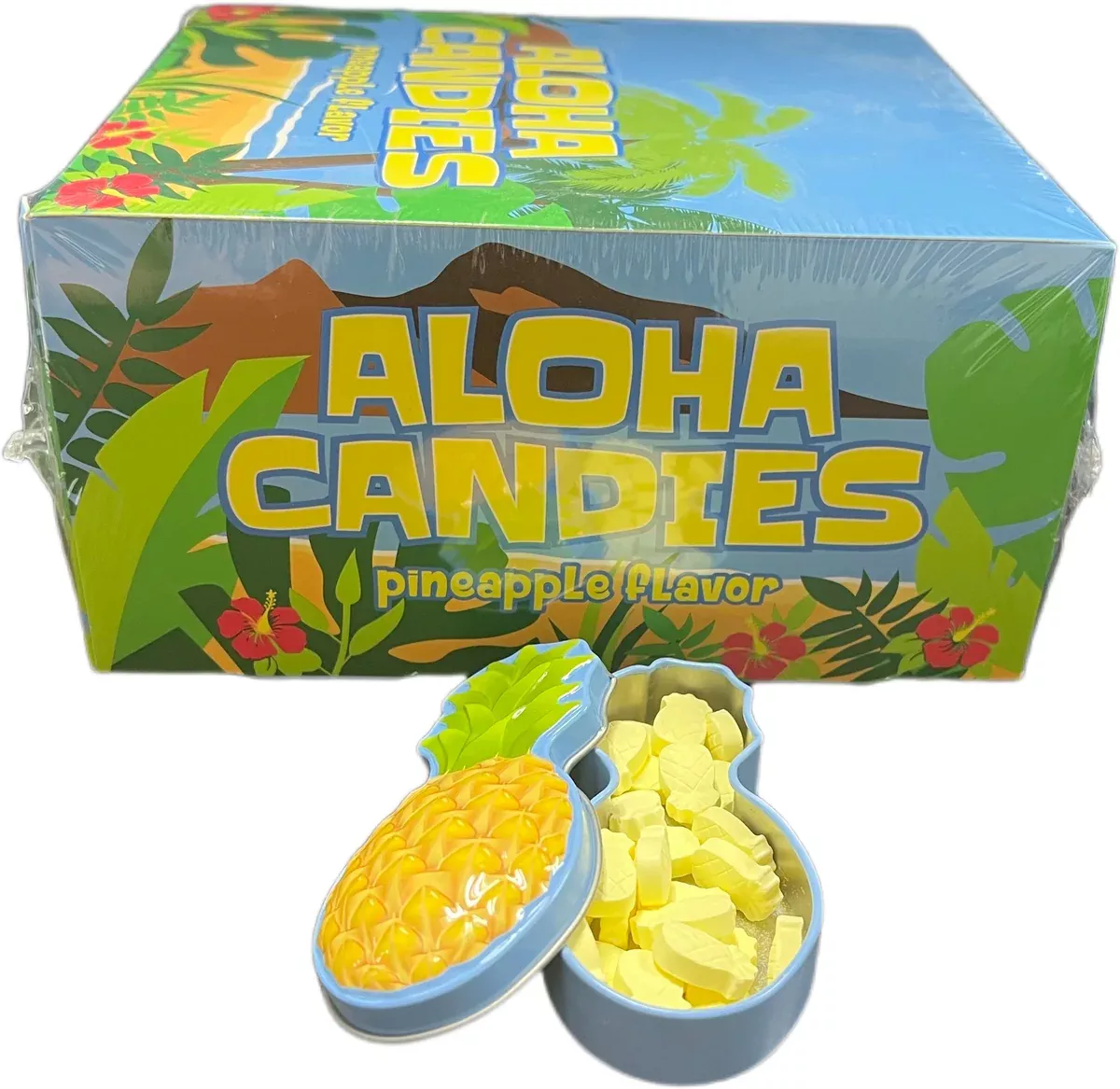 Aloha Candies Pineapple 0.7oz Tin