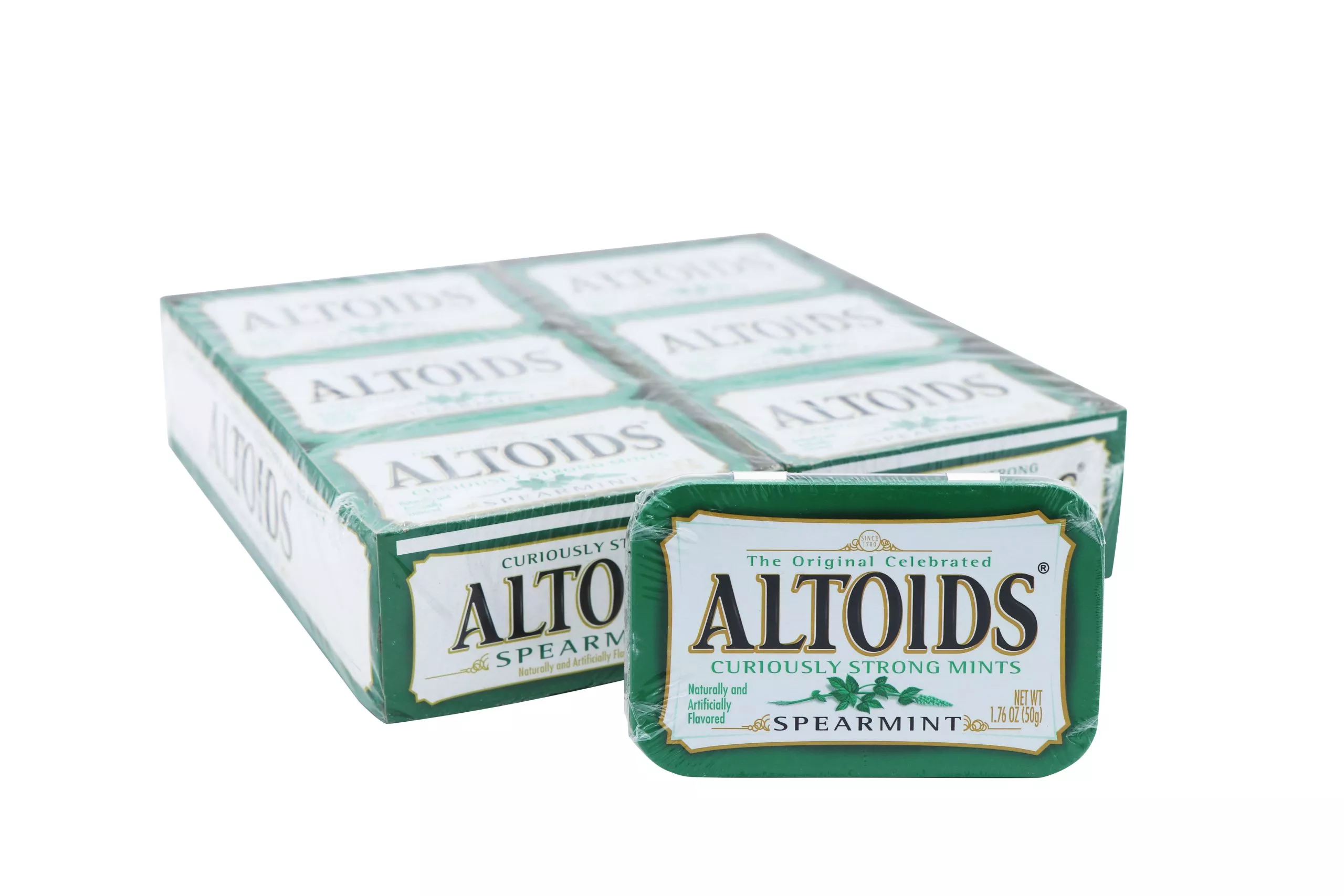 Altoids Curiously Strong Mints Spearmint, 1.76oz Tin