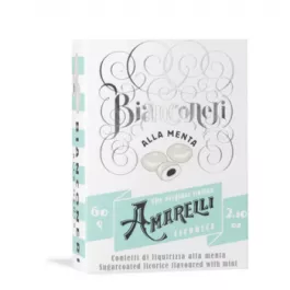 Amarelli - Bianconeri alla Menta - Mint Bianconeri - 60 gr - 2.10oz