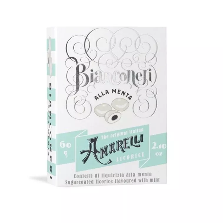 Amarelli Bianconeri Confettini Box, 2.10 oz | 60g