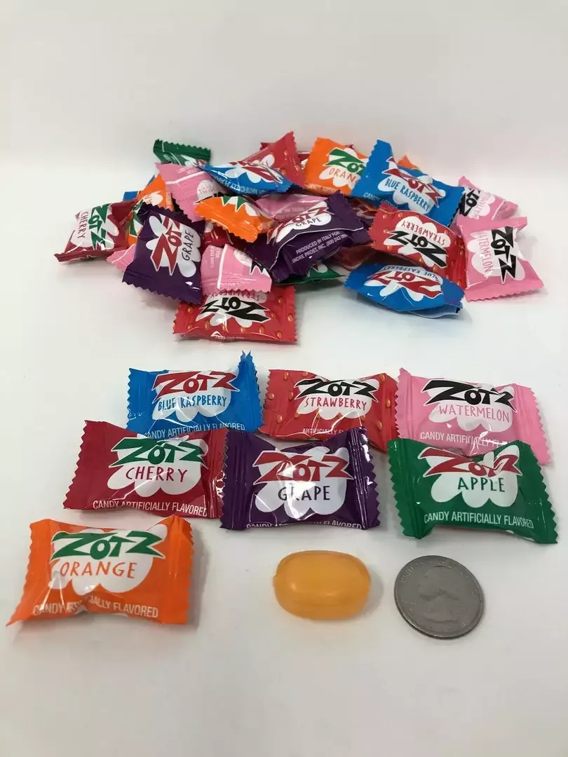 Andre Prost, Inc. – Old Saybrook, CT Wrapped Candy Zotz Candy Bulk Assorted Wrapped Sour Zotz Candy 5 Pounds