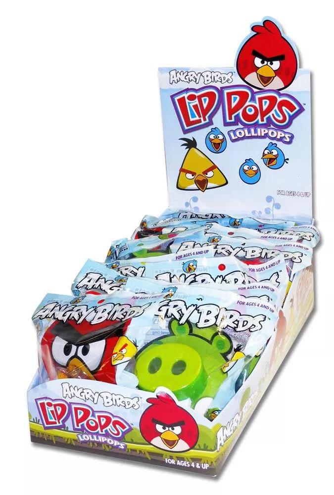 Angry Bird Lip Pops -12 / Box