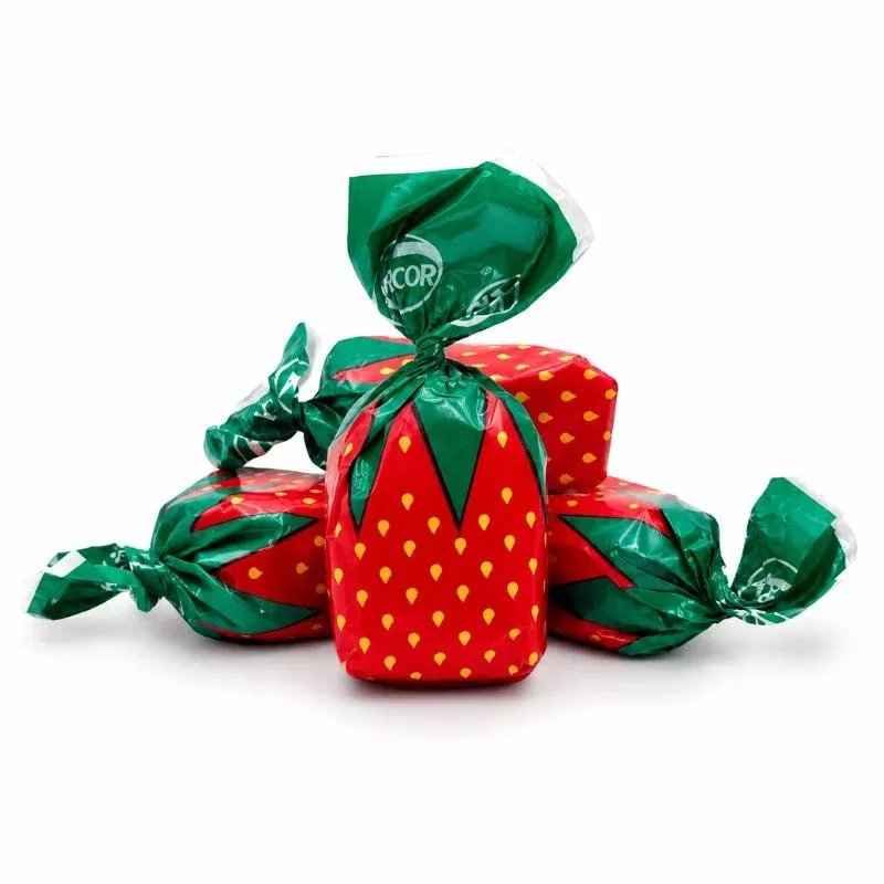 Arcor Strawberry Filled Bon Bons Hard Candy – Bulk Value Bag – 1 lb