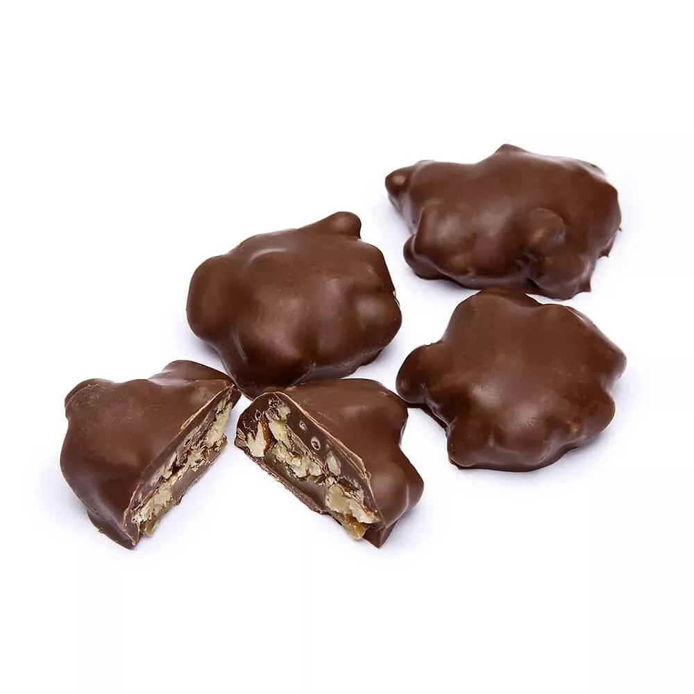 Asher's Milk Chocolate Pecan Caramel Patties: 5LB Box