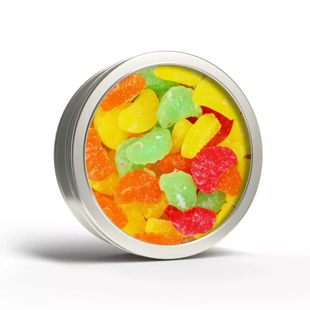 Assorted Fruit Slices Round Tin