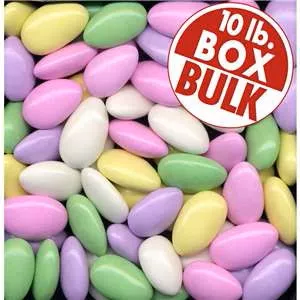 Assorted Jordan Almonds 10LB Bulk