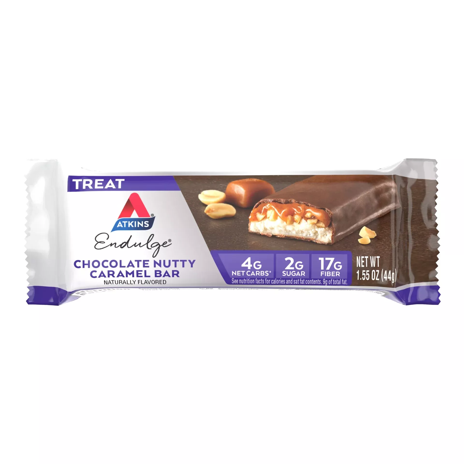 Atkins Chocolate Nutty Caramel 1.55 Ounce Size - 144 Per Case
