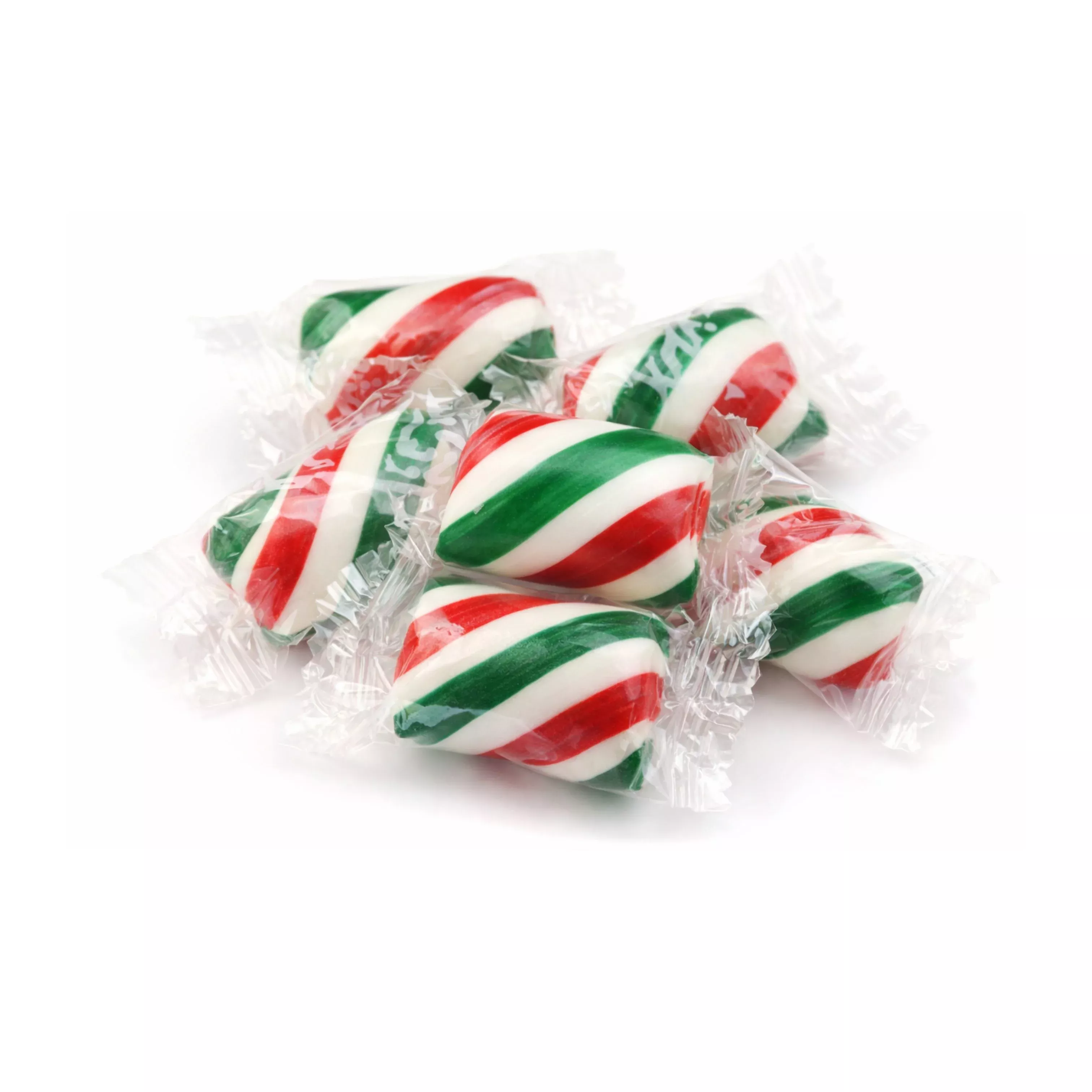 Atkinson's Red, White & Green Mint Twist Candy – Individually Wrapped – Bulk Value Bag – 1 lb