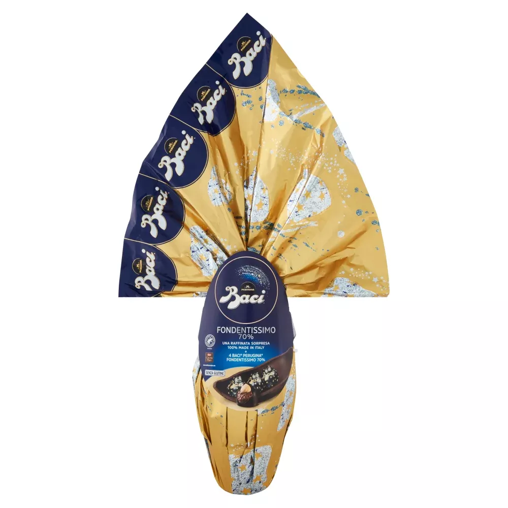 Baci Perugina 70% Dark Chocolate, Extra Dark Chocolate Easter Egg, 9.3 oz. | 265g