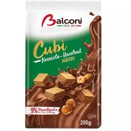 Balconi - Cubi Nocciola - Hazelnut Wafer (250 gr)