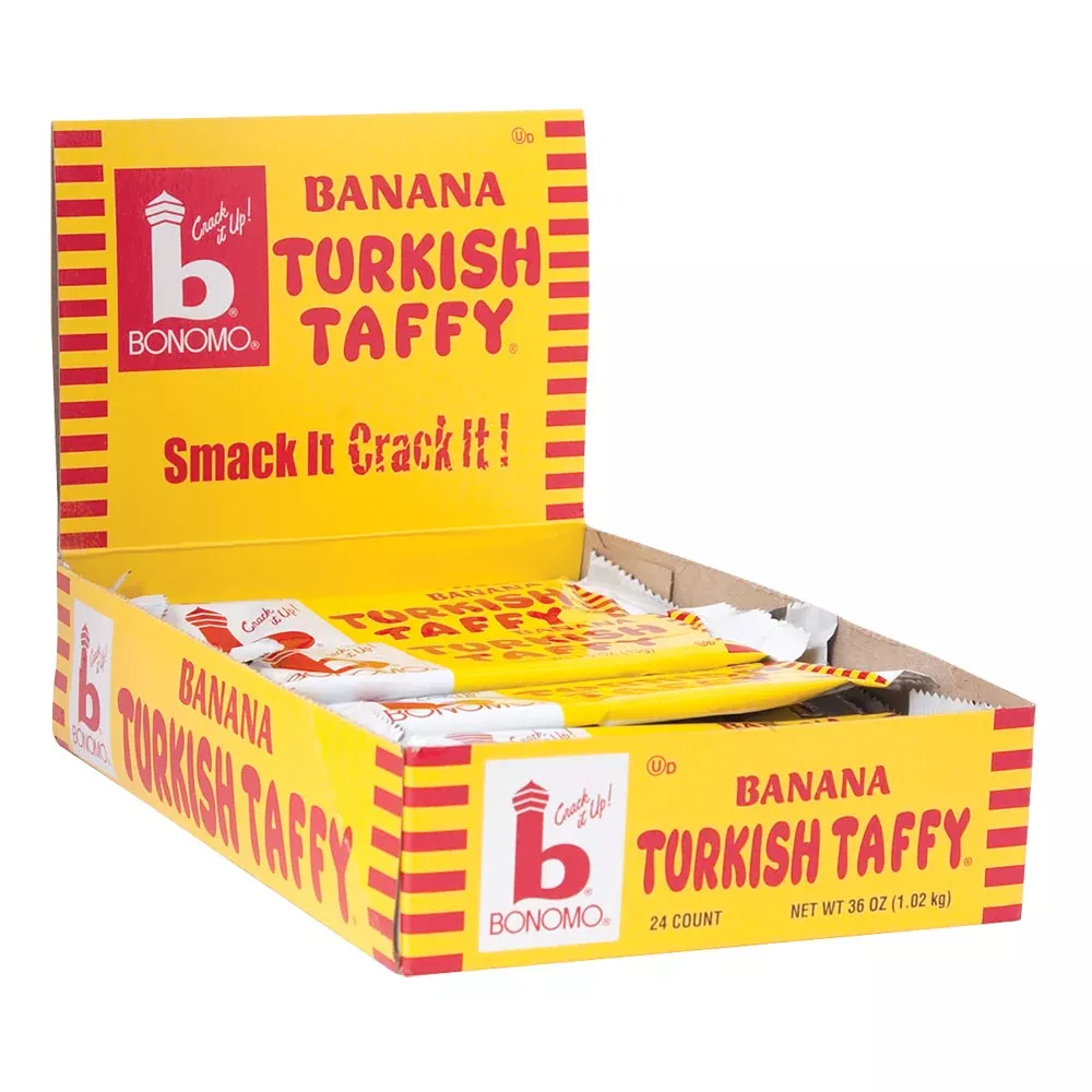 Banana Turkish Taffy by Bonomo - 24ct