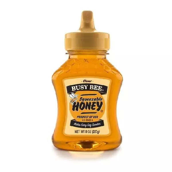 Barkman Honey Busy Bee Honey 8 Ounce Size - 12 Per Case