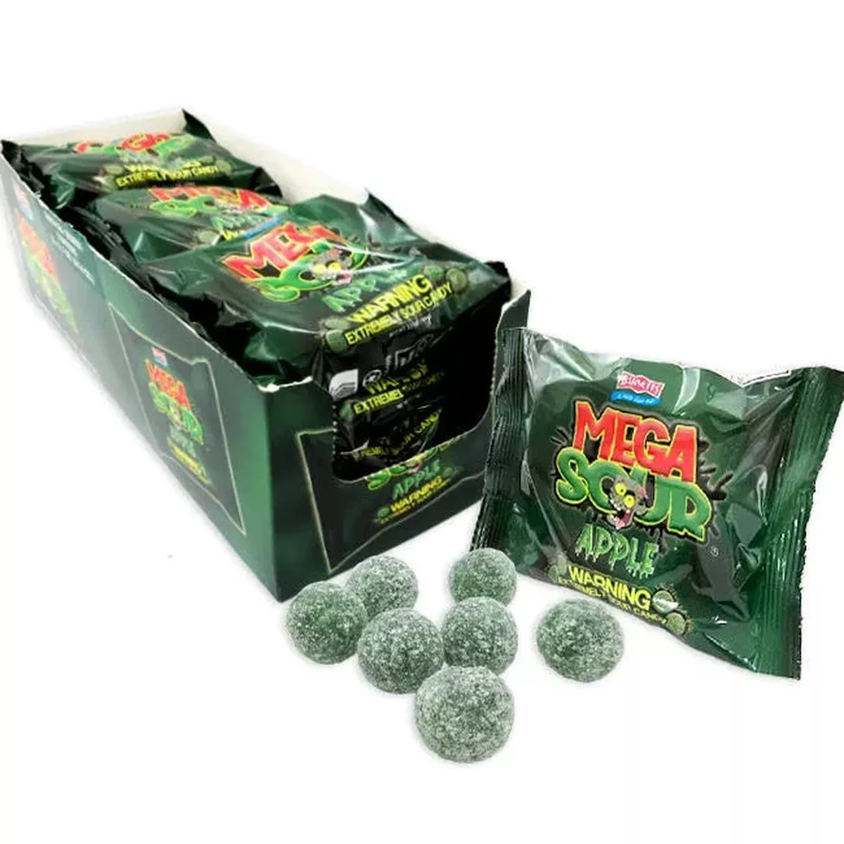 Barnett 's Mega Sour Apple - The Worlds Sourest Candy!