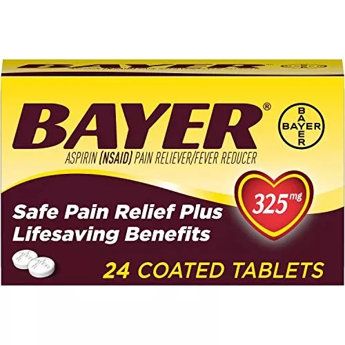 Bayer Aspirin 325mg 24ct Single Box