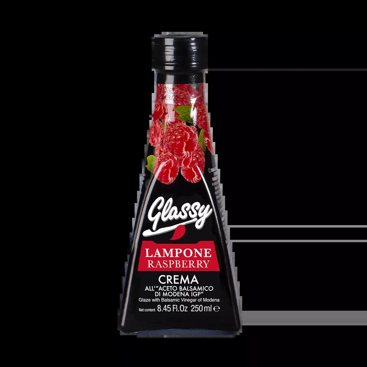 Bellei Glassy Raspberry Glaze with Balsamic Vinegar of Modena IGP, 8.45 oz | 250 ml