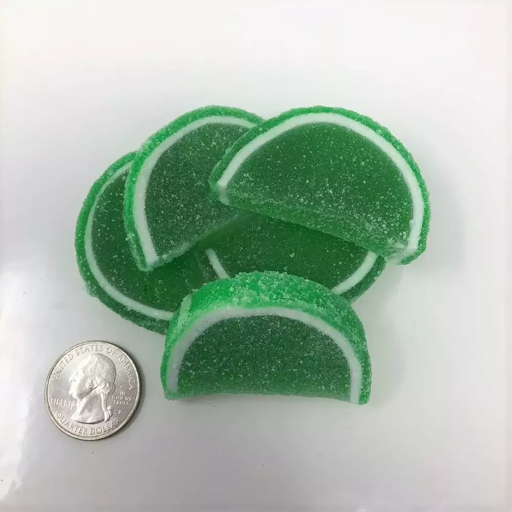 Beulah’s Candyland Cavalier Candies Fruit Slices Lime Flavor Jelly Candy 2 Pounds