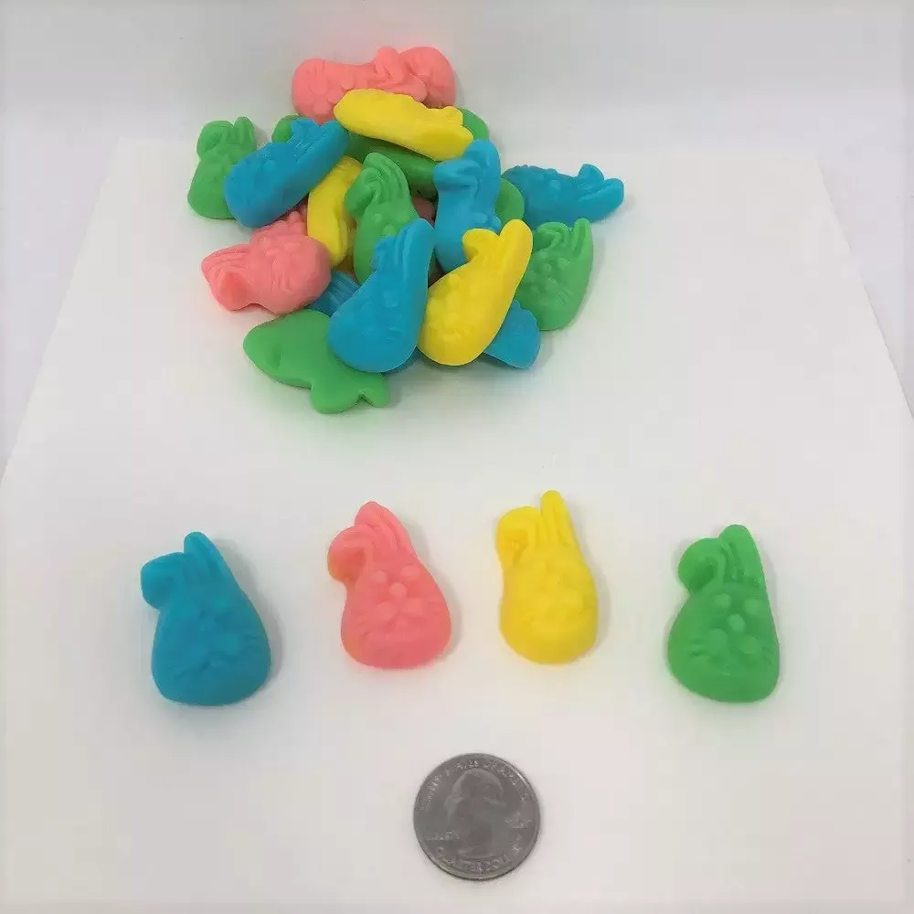 Beulah’s Candyland Gummi Bunny Faces Bulk Gummy Candy 2 Pounds Gummi Bunnies