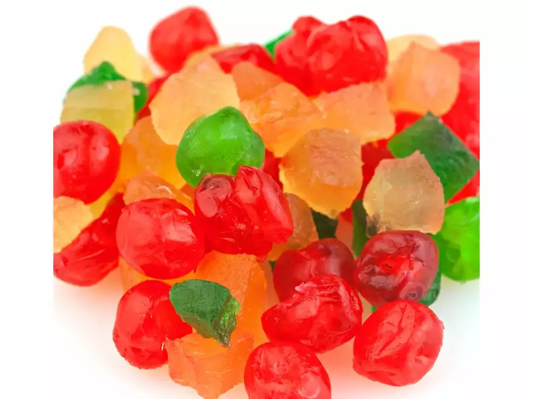 Beulah’s Candyland Paradise Cherry Pineapple Fruit Mix Candied Fruit Glaze Bulk 10 Pound Box Nuts & Dried Fruits