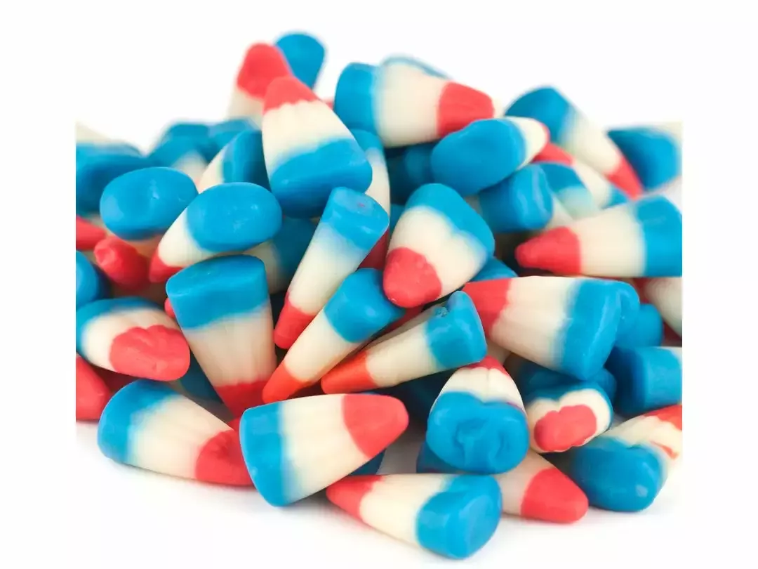 Beulah’s Candyland Patriotic Candy Corn 2 Pounds Red White Blue Raspberry Lemonade Candy