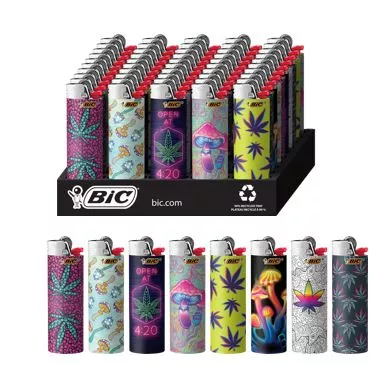 BIC Lighter Marijuana Counterculture Boxes 50ct