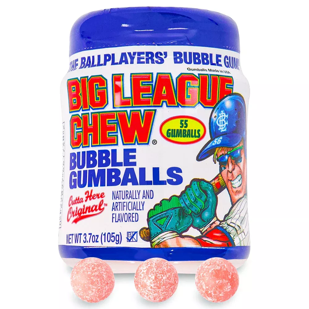 Big League Chew Bubble Gumballs - 3.7oz.