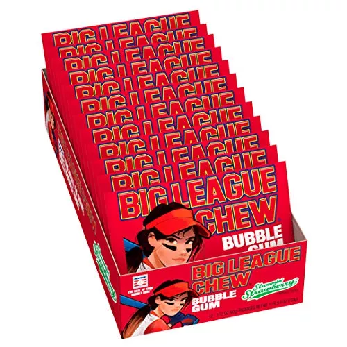 Big League Chew Strawberry 12 pc (Pack of 1)