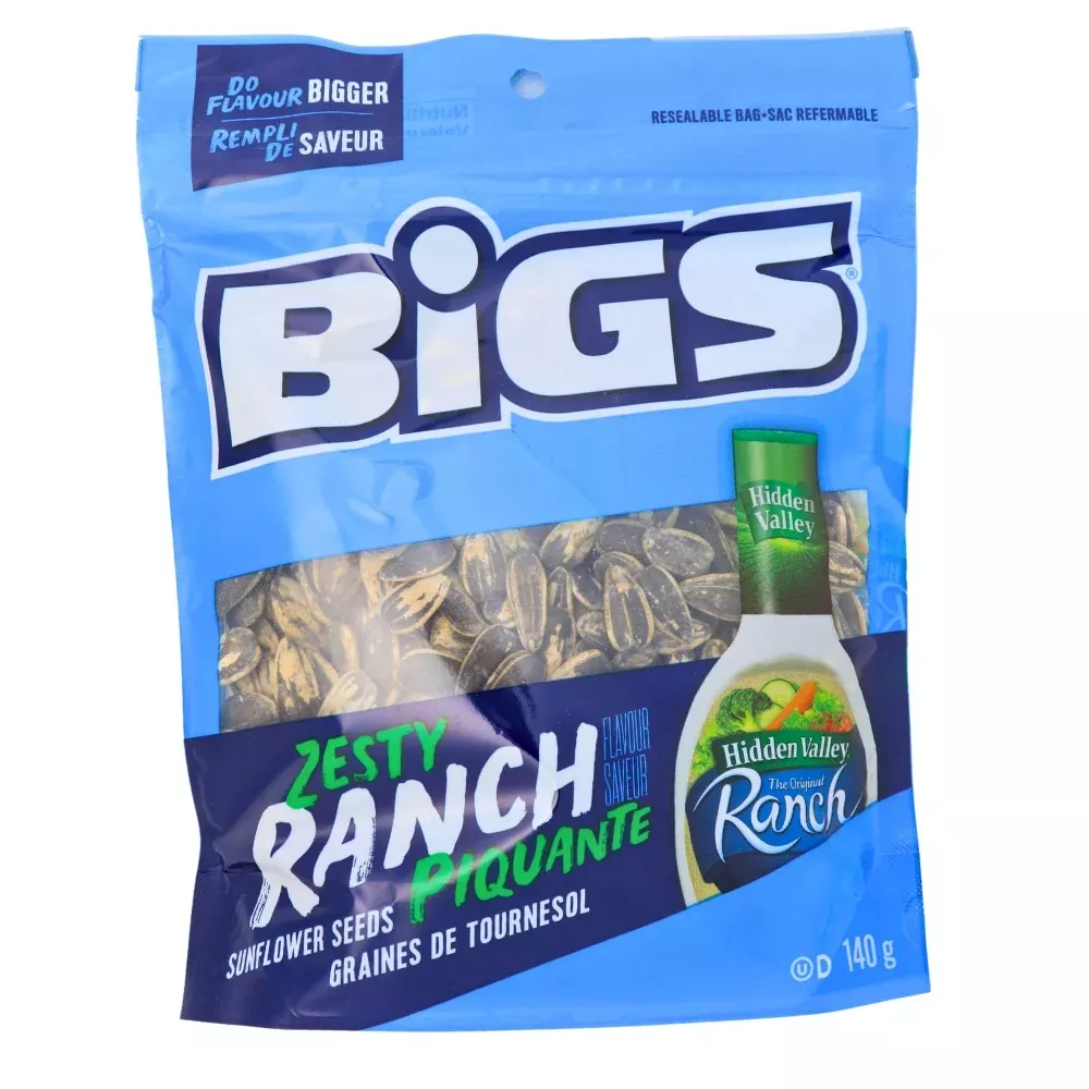 BIGS Zesty Ranch Sunflower Seeds - 140 g