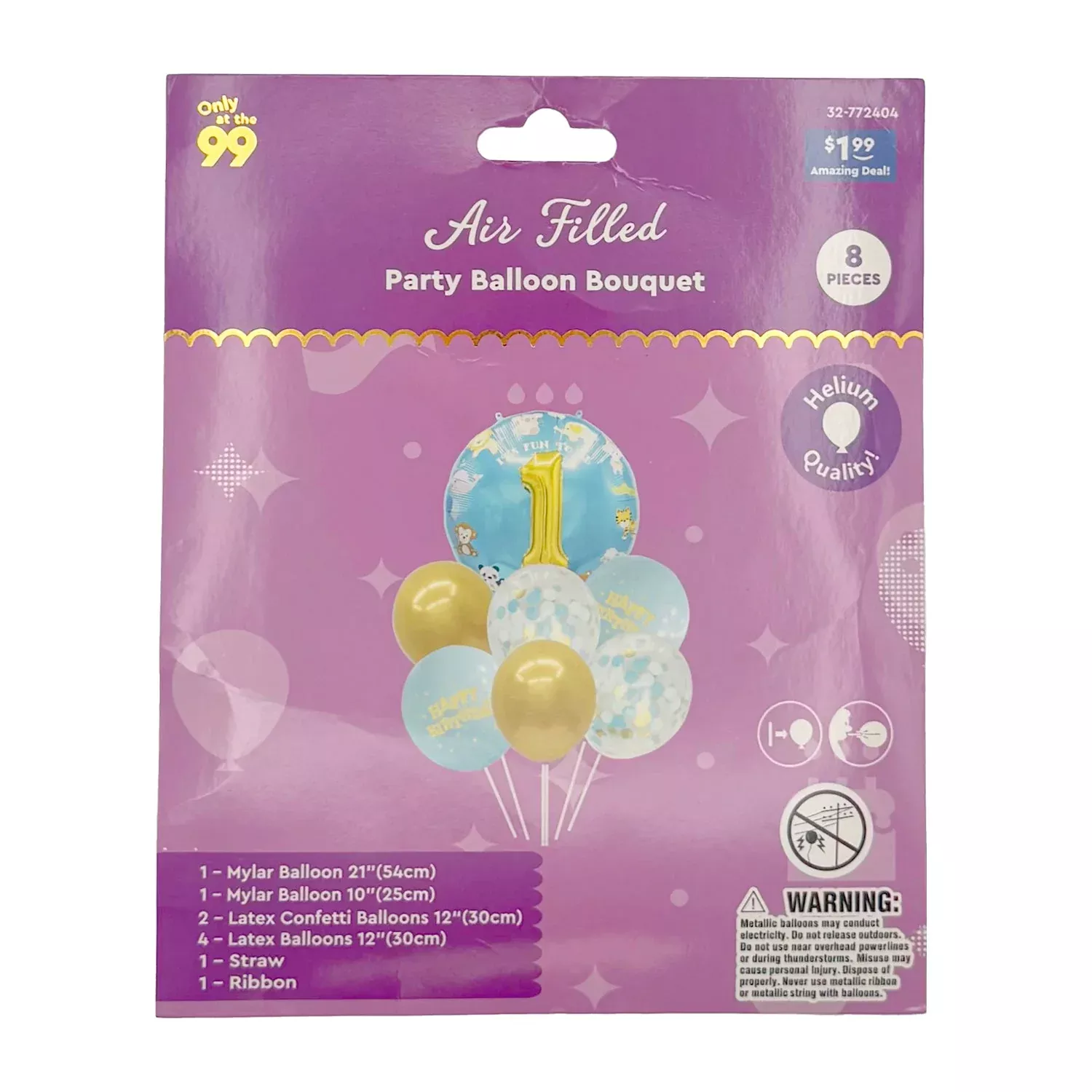 Birthday Balloon Bouquet | 8ct, Bag